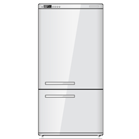Stainless steel refrigerator freezer appliance
